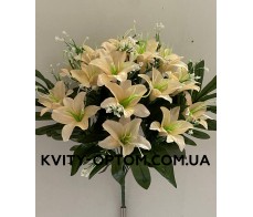 Лилия вазон Белая +Кремовая, , 145.20 грн, 2557, , ВЕЛИКІ БУКЕТИ